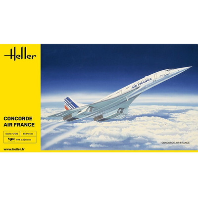 Heller 80445 Concorde Air France Bausatz im Maßstab 1:125