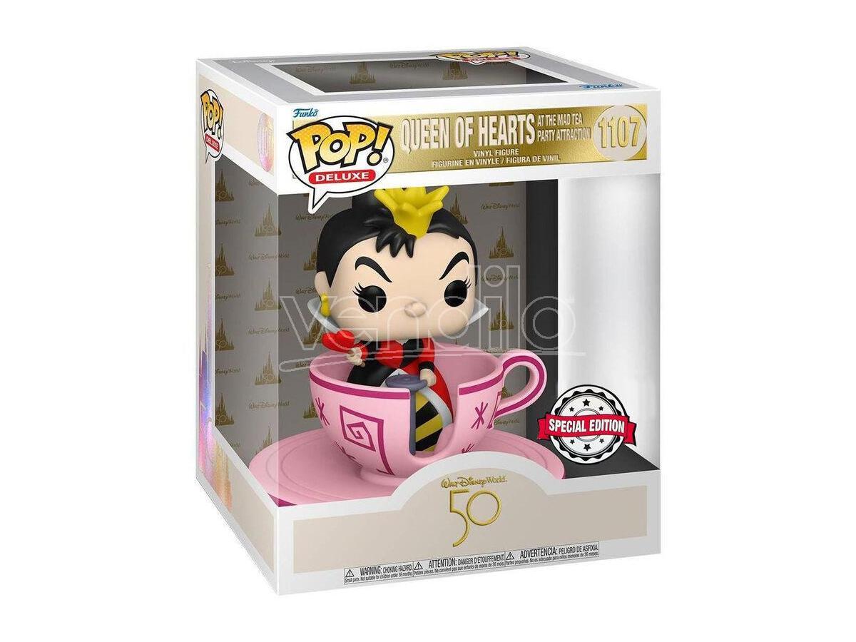 Pop Figura Walt Disney World 50th Queen Of Hearts In Tecup Esclusiva Funko