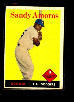 1958 TOPPS #93 SANDY AMOROS DODGERS EX+ E07178
