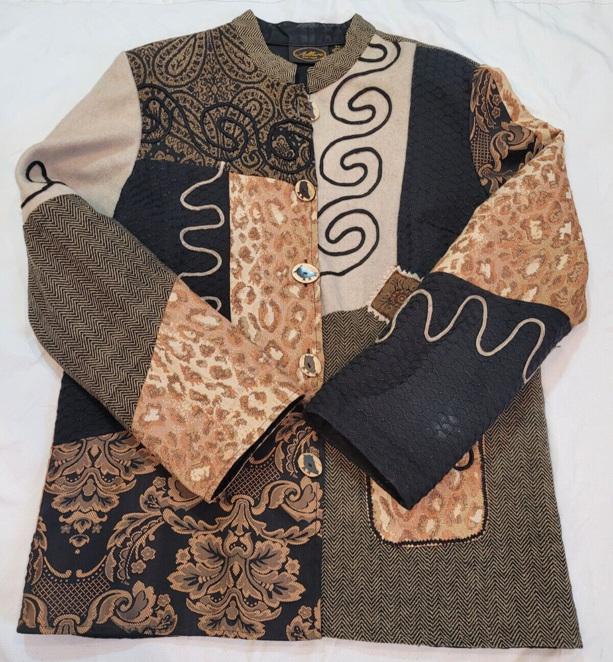 ALLURE Boutique patchwork jacket size TL Tall Lar… - image 6