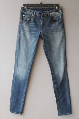 R13 Alison Crop Blue Orion Made in Italy Jeans Size 25 New