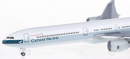 1:500 Hogan CATHAY PACIFIC AIRBUS A340-600 Passenger Airplane Diecast Model - Picture 4 of 5