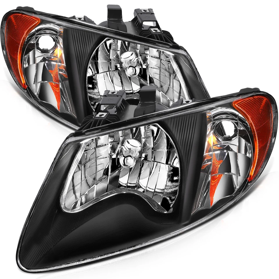PAIR/2PCS Headlight For Dodge Caravan Chrysler Town & Country 113" WB 2001-2007 - Imagem 2 de 4