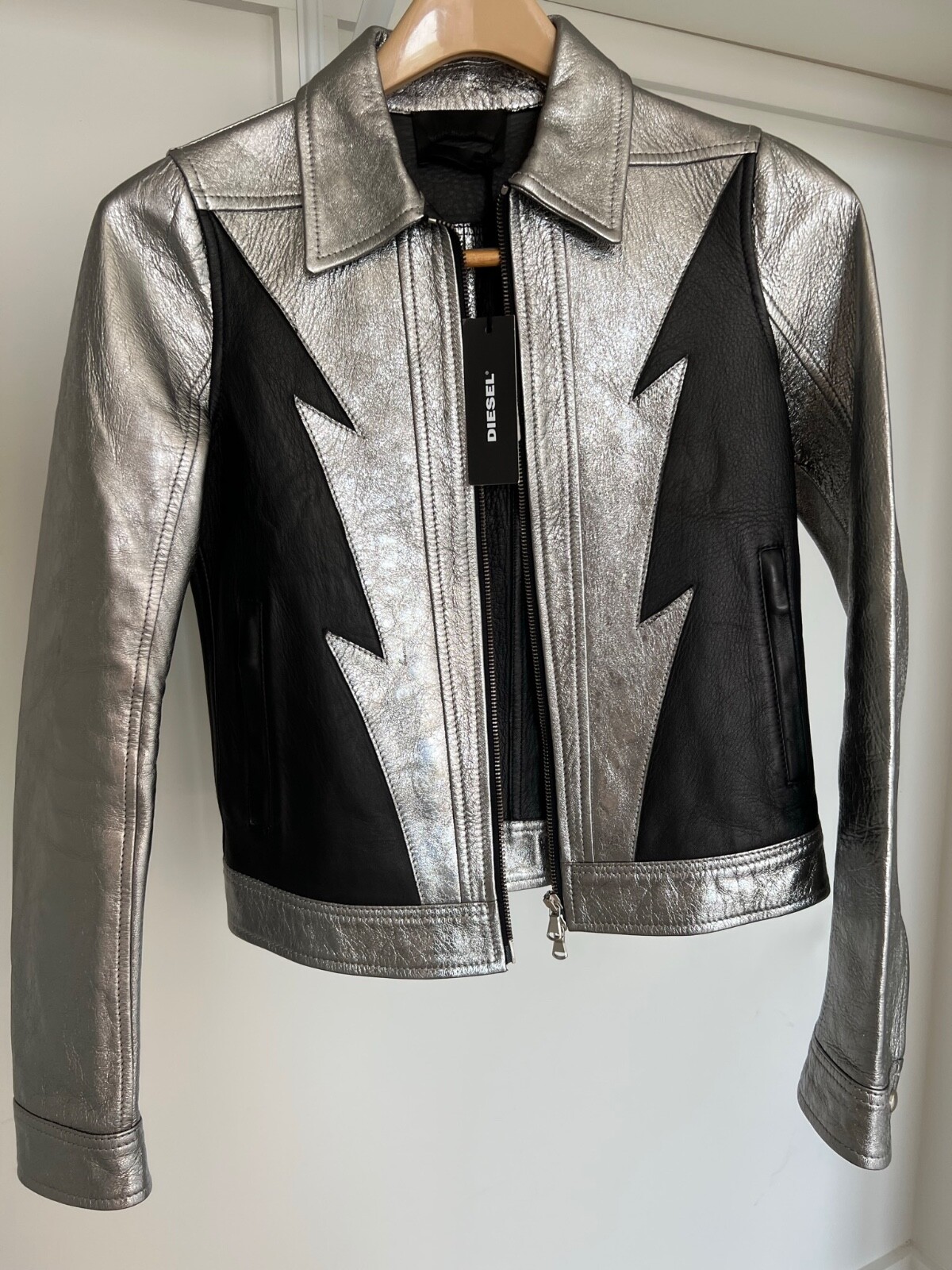 Diesel Biker Leather jacket women xs