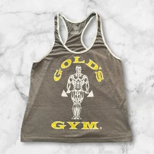 Golds gym Mens Stringer Tank Top Workout Shirt New Size Large Vintage Rare Color