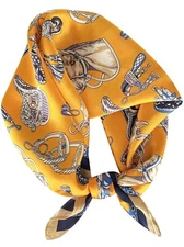 100% Mulberry Silk Scarf for Women Neck Head,Square Scarf 21"x21"