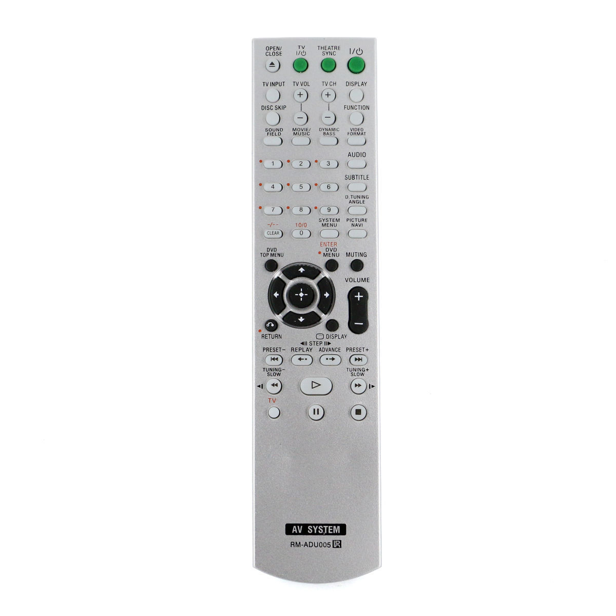 RM-ADU005 Remote for Sony DVD Home Theater System DAV-DZ630 HCD