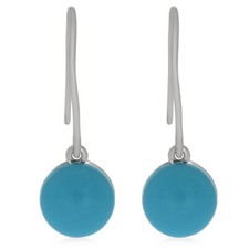 XEN Ohrhänger mit Türkis ca. 1,7 ct. rhodiniert