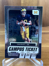 Tom Brady 2021 Panini Contenders Draft Picks Campus Ticket #8 Michigan Wolverine