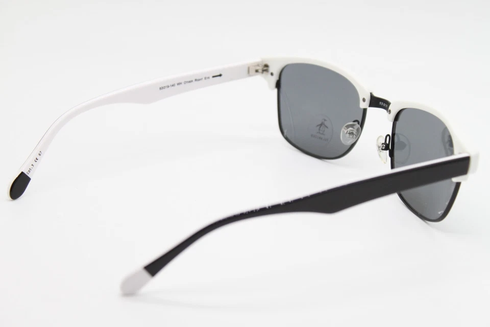 NUEVAS GAFAS DE SOL PENGUIN THE HIGHPOCKETS WH POLARIZADAS BLANCAS NEGRAS AUTÉNTICAS 53-19 Foto 3 de 4