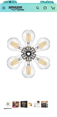Cr Light LED Filament Bulb, G45, E26, 4W, Dimmable, clear, Edison Bulb, 5 in Box