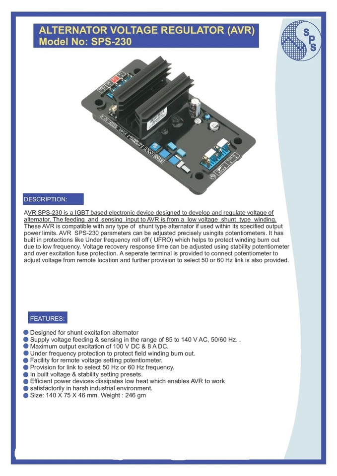 LEROY SOMER R230 AVR Foto 3 de 3
