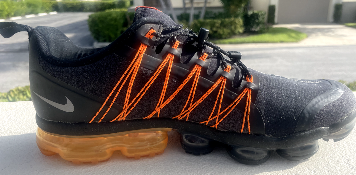Nike Air Vapormax Run Utility Black/Orange Men's 11.5 Sneaker