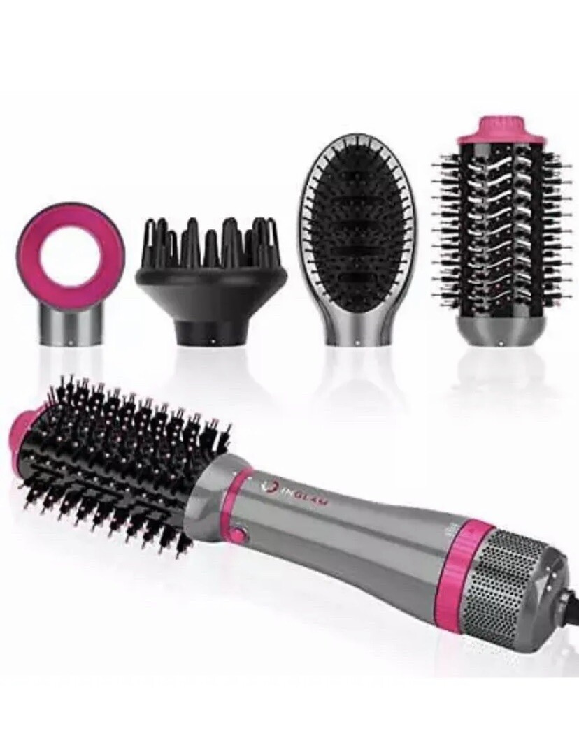Hair Dryer Brush Set, IG INGLAM in Blowout Brush, Negative Ion