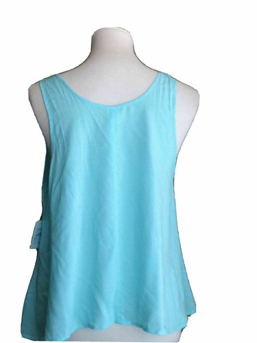 Free Press Womens Woven Teal Pinnapple Print Light wieght Tank Top Size M - Picture 9 of 16