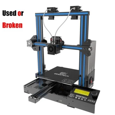 Imprimante 3D De Bureau Geeetech A10M D'occasion/cassé Pour 1,75mm Sans Filament - Photo 1/4