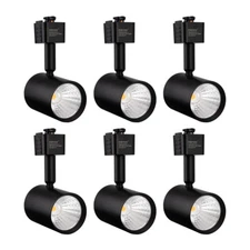 6 Pack LED Track Lighting Heads Compatible with Single Circuit J Type 4000K B