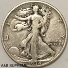 1934 S Walking Liberty Half Dollar Fine-Very Fine F-VF 90% Silver