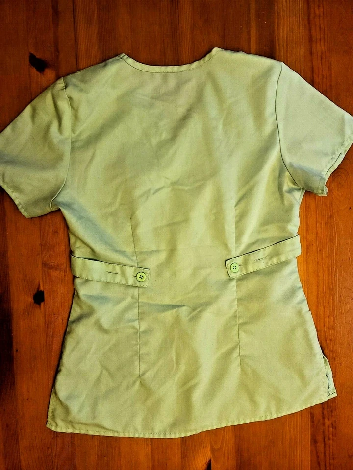 GREY'S ANATOMY LIME GREEN SCRUB TOP SIZE XS - Image 4 of 4