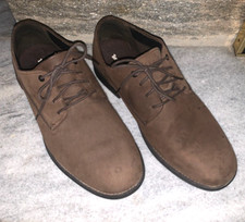 Timberland Mens Carter Notch Waterproof Oxford Shoes Dark Brown Size 11M EUC