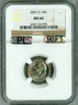 2007 D NGC MS66 MAC PL Proof-Like, 90% FT Roosevelt Dime, Rare Beauty