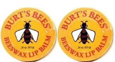 2* ORIGINAL BURT'S BEES BEESWAX LIP BALM 0.30 0z./8.5g. Travel Size, Sealed