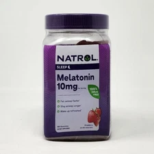 Natrol Melatonin 10mg Sleep Strawberry, 180 Gummies Exp: 07/26
