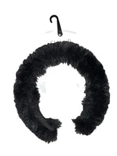 Surell Black Faux Rex Rabbit Fur Headband One Size New