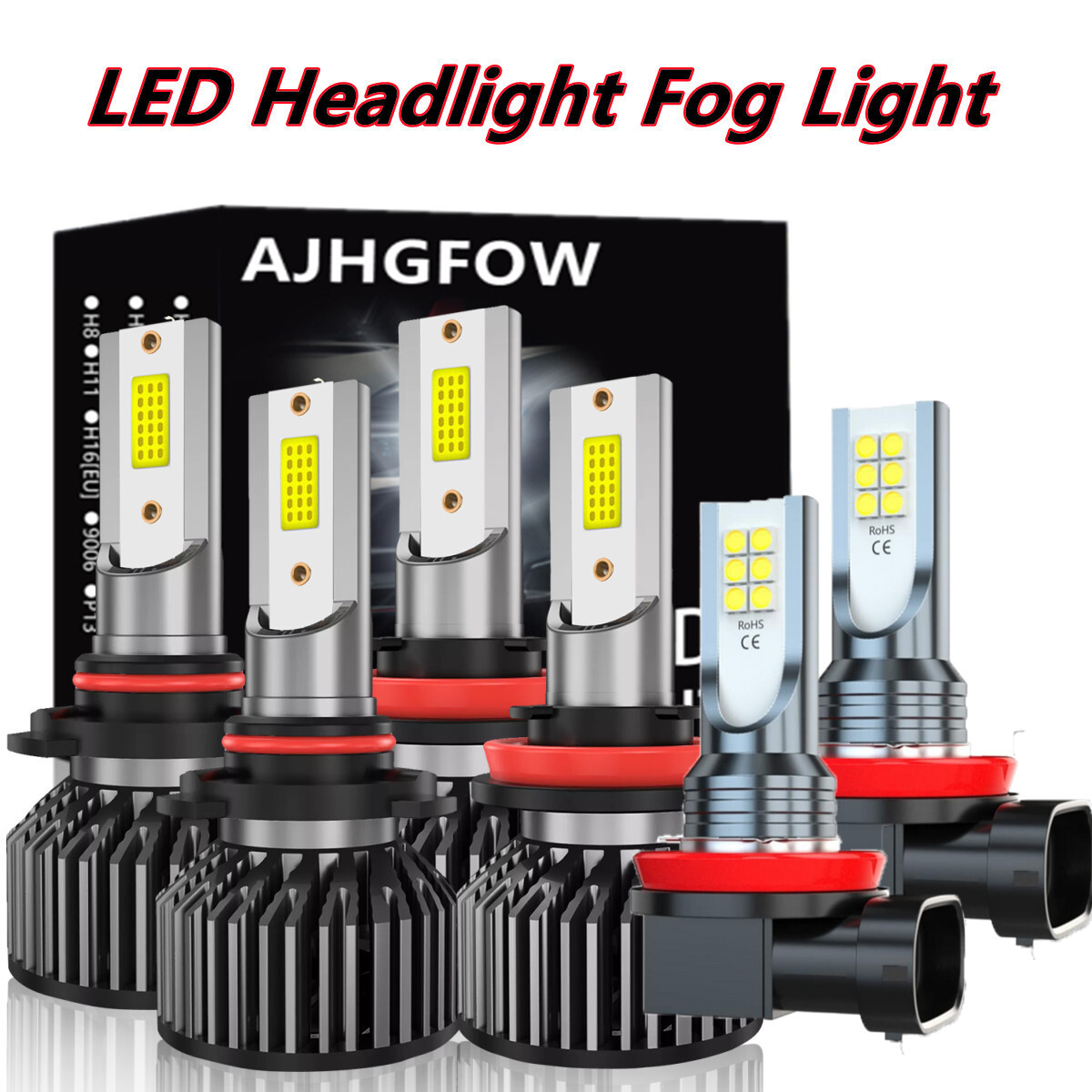 For Nissan Titan XD SV S Cab Pickup 5.6L 2016-2021 LED Headlight Fog Light Bulbs