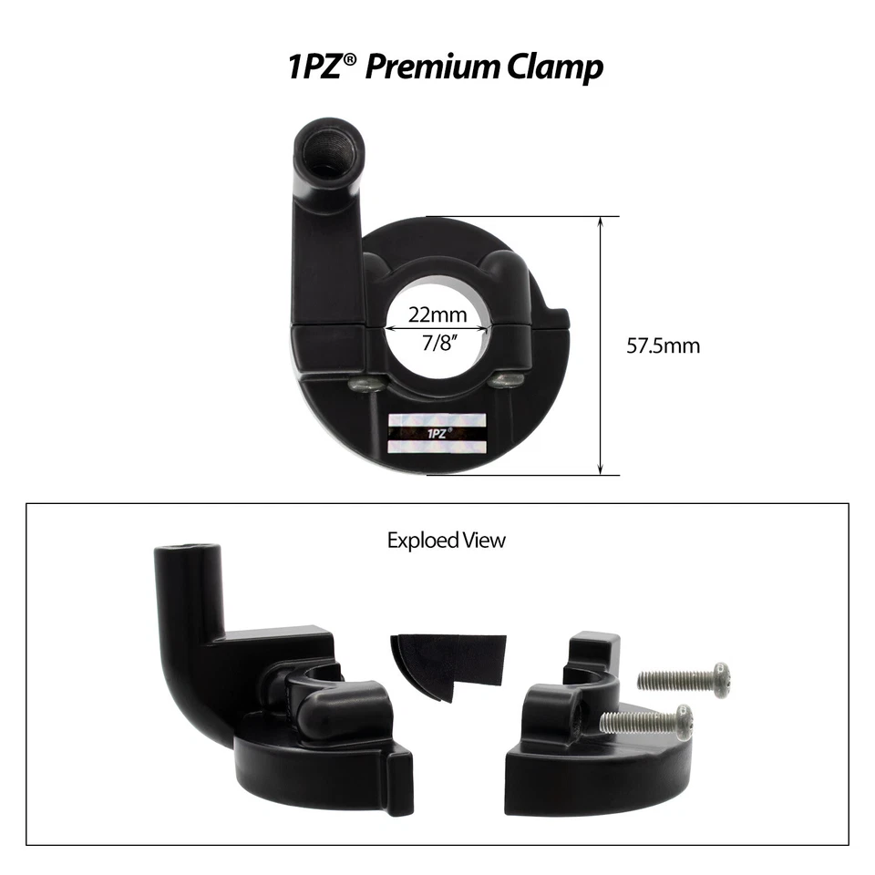 Throttle Cable Grip Clamp Casing Set Kawasaki KX 60 65 80 85 100 125 250 KLX110 - Image 2 of 4
