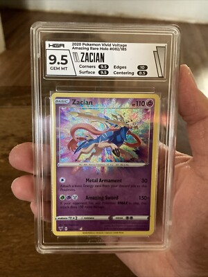 ユ*シ様 ポケモンカード Zacian 082/185 - Vivid Voltage Sword & Shield Pokemon Card Graded