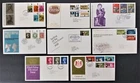 Collection of 8 Different Clean British First Day Covers FDC's from 1970 Lot#49