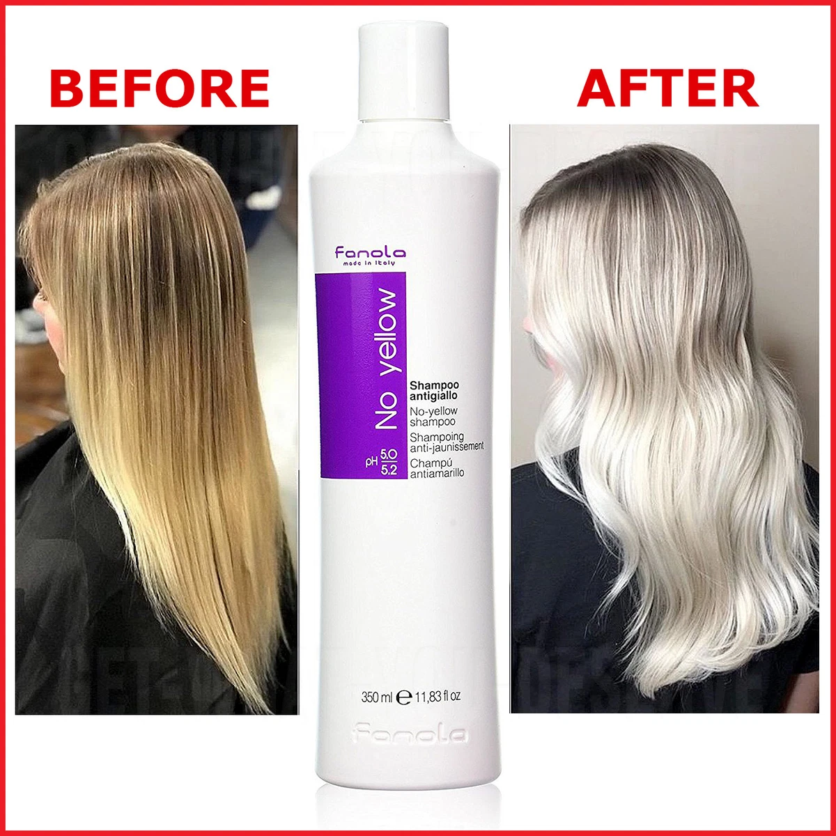 Fanola no yellow shampoo before and after deals