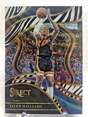 Jalen Williams Case Hit Zebra Select SSP Oklahoma City Thunder Prizm #209