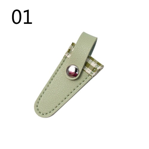 Colorful Lattice Faux Leather Embroidery Scissors Sheath Holsters Pouch Bag Case - Picture 18 of 25