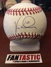 VERNON WELLS Signed ROML Baseball Toronto Blue Jays Autograph