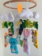 New animals handmade baby cot mobile