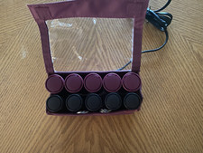 Remington Travel Set Hot Rollers 10 Curlers / 2 sizes and working great