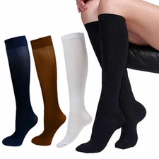 3 Pairs Compression Support Socks 15-20mmHg Graduated Relief Men Women (S-XXL) 