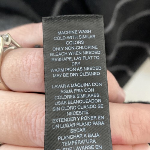 Casa Blanca Mercado Negro Lana Gris a Rayas Suéter Envolvente Vestido Capucha Cuello Talla XS - Imagen 5 de 5