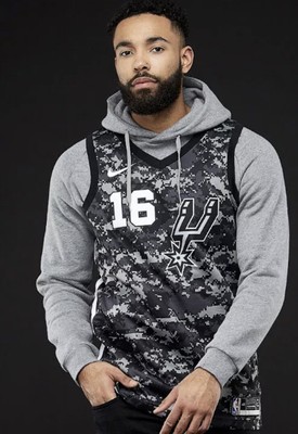 Nike Pau Gasol San Antonio Spurs City Edition Swingman Black Camo Jersey 2xl 56 Ebay