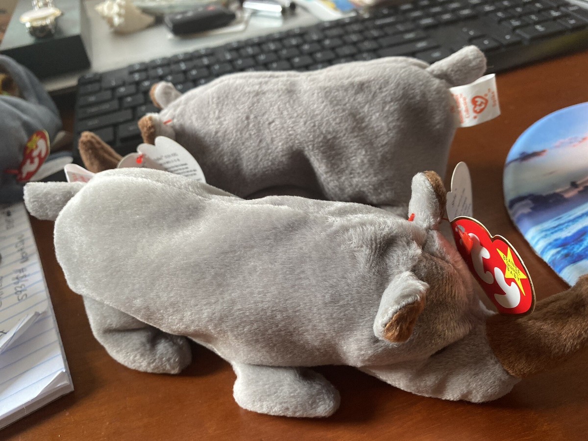 Beanie Baby Spike the Rhinoceros, rare with tag errors | eBay
