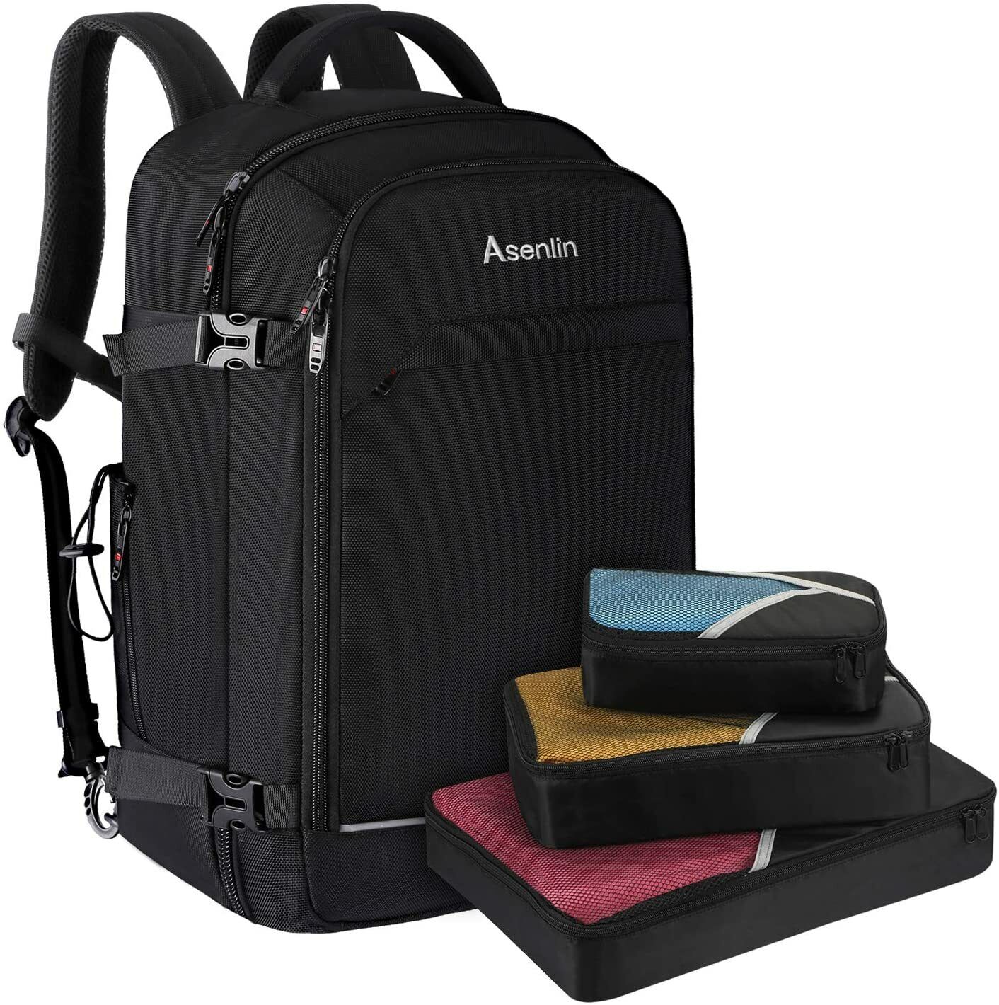 Men Women Travel Backpack 17 Inch Laptop Bag Flight Approved Large Daypack New