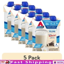 Keto Friendly Protein Shake Creamy Vanilla 15g Protein Gluten Free 4 Pack New