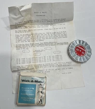 Vintage Walk-A-Matic Pedometer with Box and Instructions Made in Japan #76333