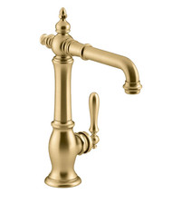 Kohler K-99267-2MB Artifacts Single Hole Bar Faucet, Brushed Moderne Brass
