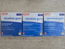 Rugby Nicotine Gum 4mg Sugar Free Coated Mint Flavor  110 Pieces Exp. 1/2028
