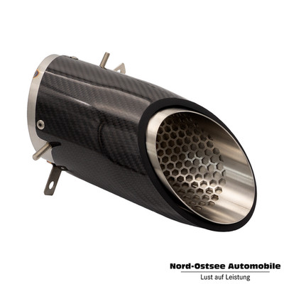 Original Aston Martin Carbon Auspuff EndschallDämpfer Endrohr Blenden Set DB11