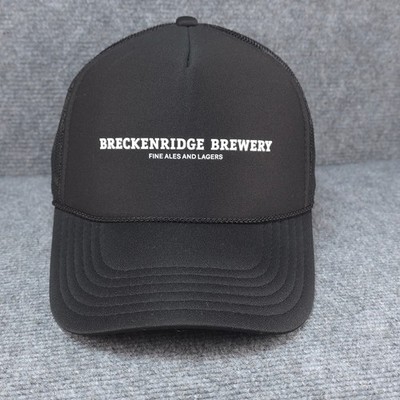 Breckenridge Brewery Hat Cap Mens Snapback Black Beer Alcohol Promo Trucker Mesh