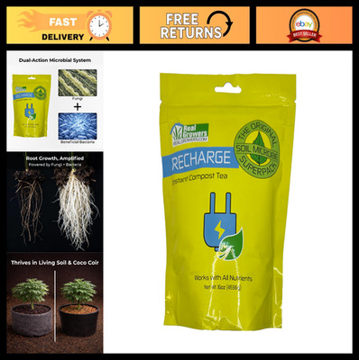 Mycorrhizae & Soil Microbes Instant Compost Tea 16oz for Root Growth & Nutrient